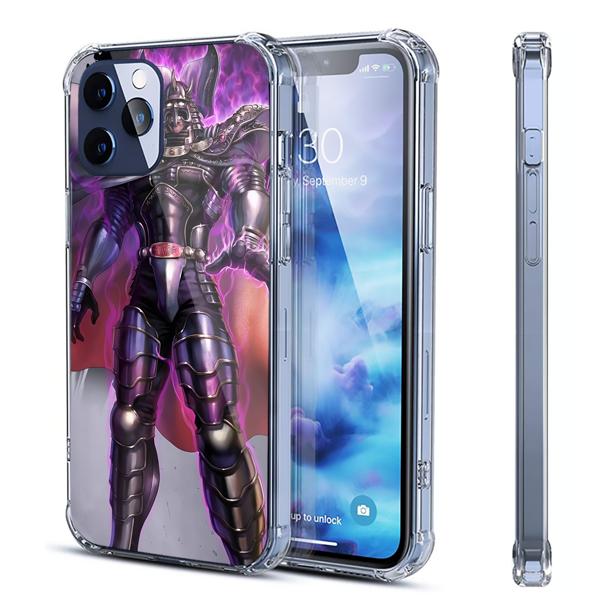 （画像用） 北斗の拳 Fist of the North Star 【iPhone 12シリーズ対応】透明スマホケース（クリアソフトケース）
